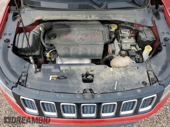 2020 Jeep Compass Altitude with VIN 3C4NJCBB7LT141660, listed as a Copart auction lot 89195595 with 112,474 mi miles and Clean Title. Bid and sale history available at carsss.com. Image 12.