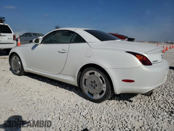 2002 Lexus SC 430 with VIN JTHFN48Y920003543, listed as a Copart auction lot 53055855 with 110,847 mi miles and Clean title. Bid and sale history available at DreamBid. Image 2.