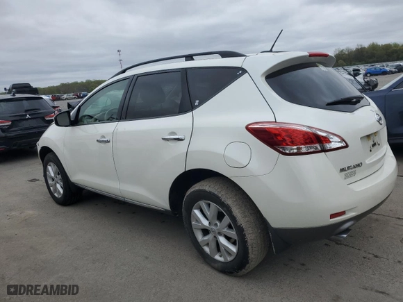 2012 Nissan Murano SV with VIN JN8AZ1MW8CW210804, listed as a Copart auction lot 51558744 with 106,806 mi miles and Salvage Title. Bid and sale history available at carsss.com. Image 2.