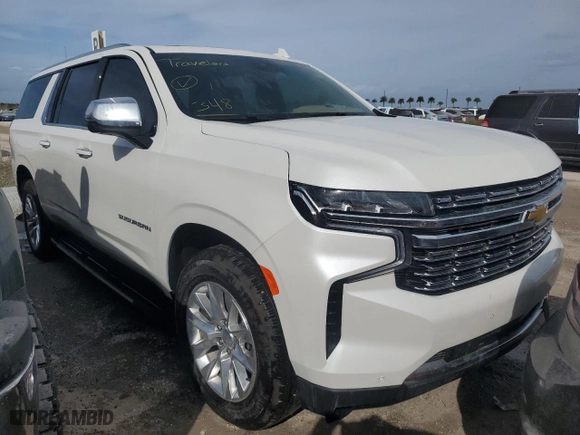 2024 Chevrolet Suburban Premier with VIN 1GNSKFKD4RR101662, listed as a Copart auction lot 74308334 with 2,820 mi miles and Non Repairable. Bid and sale history available at carsss.com. Image 4.