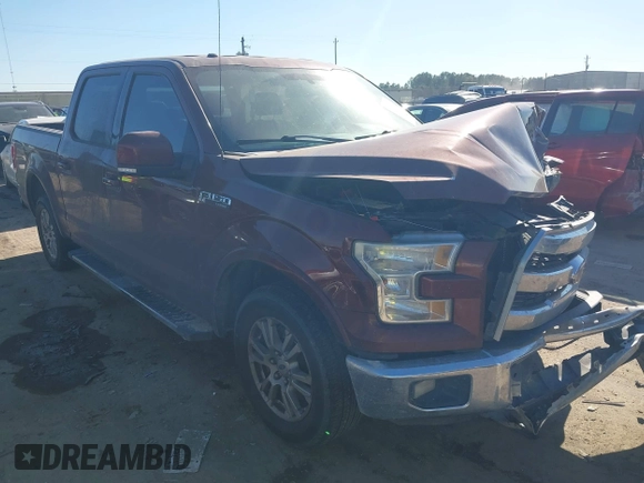 2015 Ford F-150 XL with VIN 1FTEW1CF1FKE58928, listed as a IAAI auction lot 41396317 with 233,089 mi miles and . Bid and sale history available at DreamBid. Image 1.