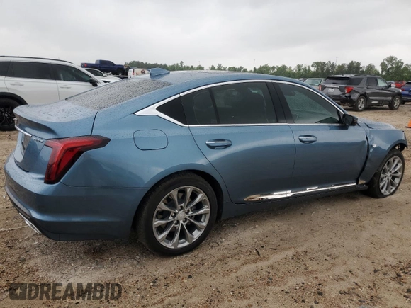 2024 Cadillac CT5 Premium Luxury with VIN 1G6DN5RK1R0119535, listed as a Copart auction lot 55087825 with 16,459 mi miles and Salvage Title. Bid and sale history available at DreamBid. Image 3.