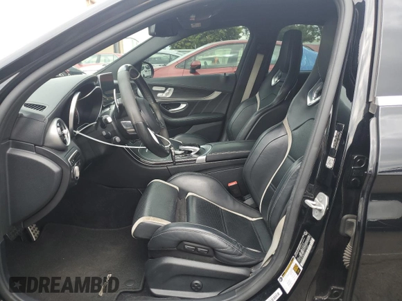 2016 Mercedes-Benz C 63 S AMG with VIN 55SWF8HB3GU127350, listed as a Copart auction lot 72689024 with 66,299 mi miles and Salvage title. Bid and sale history available at DreamBid. Image 7.