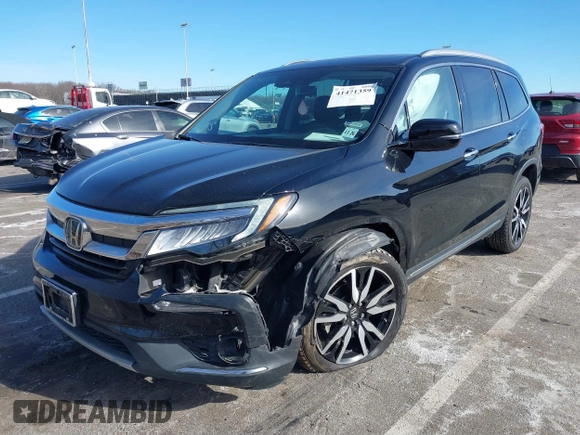 2022 Honda Pilot Touring 7-Passenger with VIN 5FNYF6H63NB006591, listed as a IAAI auction lot 41471359 with 75,574 mi miles. Bid and sale history available at carsss.com. Image 6.