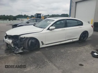 2019 BMW 7 Series 740i xDrive with VIN WBA7E4C52KGV28502, listed as a Copart auction lot 67488894 with 56,148 mi miles and Clean Title. Bid and sale history available at carsss.com. Image 1.