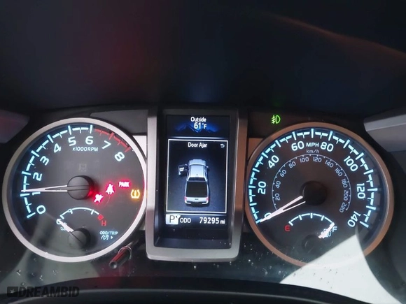 2017 Toyota Tacoma SR5 with VIN 5TFCZ5AN7HX080023, listed as a IAAI auction lot 41694844 with 79,295 mi miles. Bid and sale history available at carsss.com. Image 7.