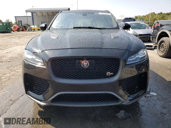 2020 Jaguar F-Pace SVR with VIN SADCZ2EE4LA660094, listed as a Copart auction lot 71012314 with 34,454 mi miles and Salvage Title. Bid and sale history available at DreamBid. Image 5.