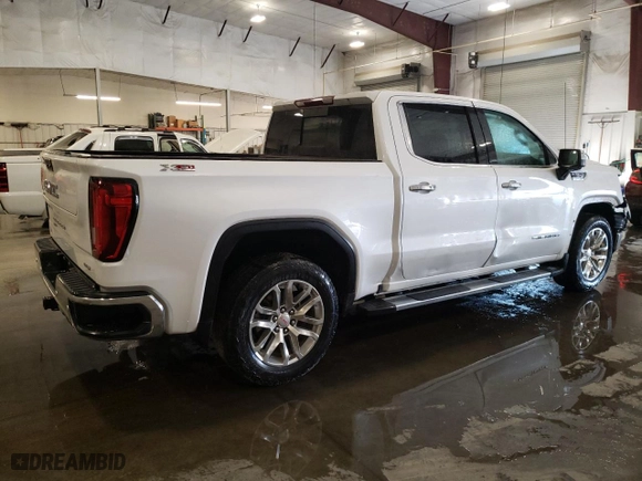 2019 GMC Sierra 1500 SLT with VIN 3GTU9DEL3KG166447, listed as a Copart auction lot 46630855 with 51,279 mi miles and Salvage Title. Bid and sale history available at carsss.com. Image 3.