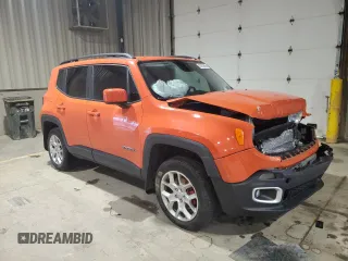 2017 Jeep Renegade Latitude z VIN ZACCJBBB7HPF02241, wystawiony jako Copart lot #57970695 z przebiegiem 92 688 mil mil oraz Szkoda całkowita • Salvage title. Historia ofert i sprzedaży dostępna na DreamBid. Obrazek 4.