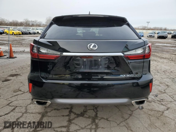 2016 Lexus RX 350 with VIN 2T2BZMCA4GC044136, listed as a Copart auction lot 85436384 with 88,242 mi miles and Salvage Title. Bid and sale history available at DreamBid. Image 6.
