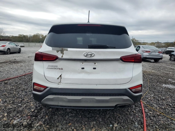 2019 Hyundai Santa Fe SE with VIN 5NMS23AD6KH096824, listed as a Copart auction lot 80300854 with 120,181 mi miles and Non Repairable. Bid and sale history available at carsss.com. Image 6.