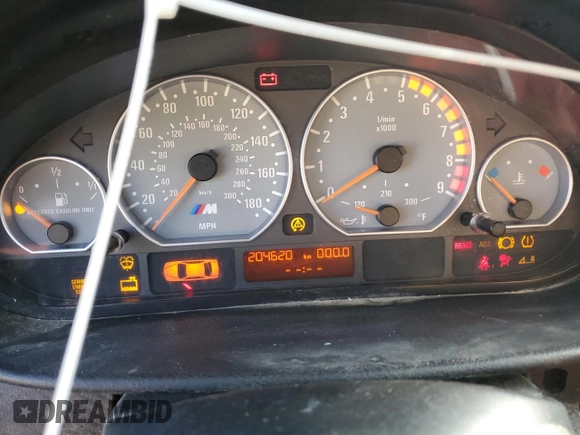 2003 BMW 3 Series M3 with VIN WBSBR93433PK03647, listed as a Copart auction lot 74346814 with 204,620 mi miles and Salvage Title. Bid and sale history available at carsss.com. Image 9.