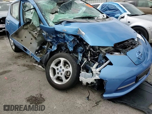 2013 Nissan LEAF SV with VIN 1N4AZ0CPXDC418210, listed as a Copart auction lot 50837105 with Not provided miles and Salvage title. Bid and sale history available at DreamBid. Image 10.