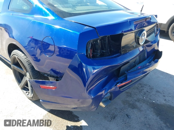 2014 Ford Mustang V6 with VIN 1ZVBP8AM8E5318735, listed as a IAAI auction lot 41848924 with 112,420 mi miles. Bid and sale history available at carsss.com. Image 6.