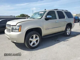 2013 Chevrolet Tahoe LTZ with VIN 1GNSCCE00DR186948, listed as a Copart auction lot 53054575 with 143,048 mi miles and Non repairable. Bid and sale history available at DreamBid. Image 1.