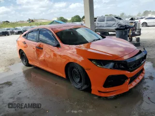2019 Honda Civic LX with VIN 19XFC2F66KE039629, listed as a Copart auction lot 53804395 with 85,589 mi miles and Non Repairable. Bid and sale history available at DreamBid. Image 4.