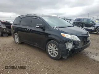 2014 Toyota Sienna Limited with VIN 5TDDK3DC3ES081744, listed as a Copart auction lot 43601485 with 139,222 mi miles and Salvage Title. Bid and sale history available at DreamBid. Image 4.