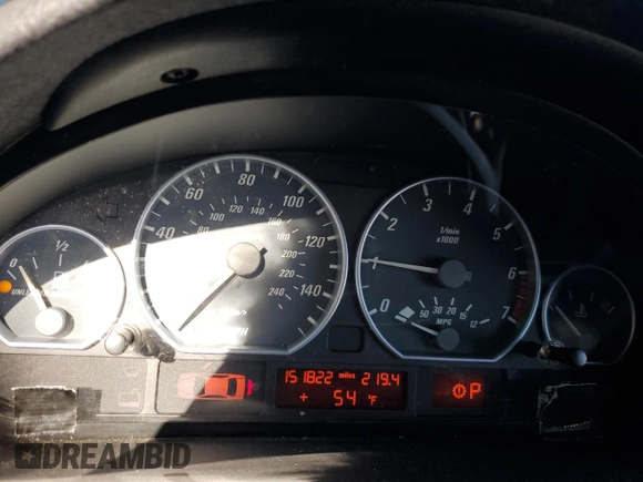 2002 BMW 3 Series 330Ci with VIN WBABS53472JU92714, listed as a Copart auction lot 42756725 with 151,822 mi miles and Clean Title. Bid and sale history available at carsss.com. Image 9.