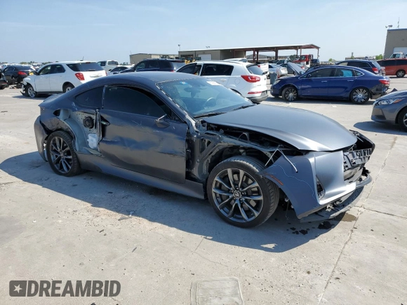 2021 Lexus RC with VIN JTHGZ5BC2M5023957, listed as a Copart auction lot 67286854 with 55,774 mi miles and Salvage Title. Bid and sale history available at carsss.com. Image 4.