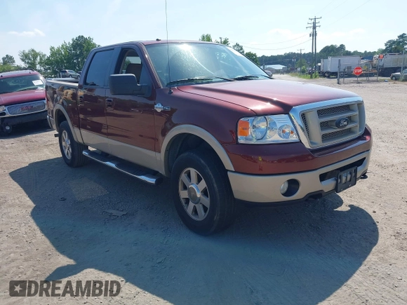 2007 Ford F-150 XLT with VIN 1FTPW14V67KC57154, listed as a IAAI auction lot 42596067 with 145,222 mi miles and . Bid and sale history available at DreamBid. Image 1.