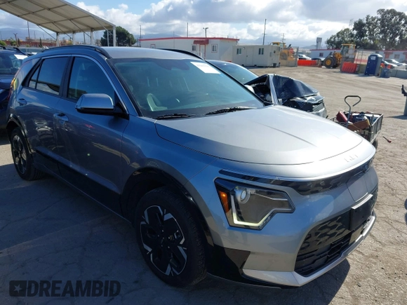 2024 Kia Niro Wind with VIN KNDCR3L11R5122388, listed as a IAAI auction lot 42261311 with 32,475 mi miles and . Bid and sale history available at DreamBid. Image 1.