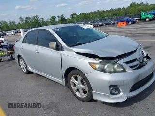 2013 Toyota Corolla L with VIN 5YFBU4EE7DP133536, listed as a IAAI auction lot 42067296 with 217,372 mi miles. Bid and sale history available at carsss.com. Image 1.