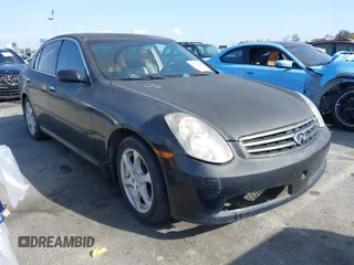 2005 Infiniti G35 Sedan with VIN JNKCV51E65M219758, listed as a IAAI auction lot 41916206 with 155,523 mi miles. Bid and sale history available at carsss.com. Image 1.