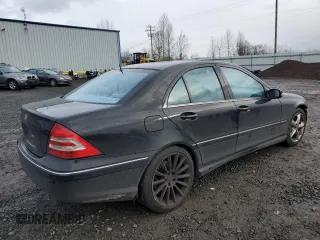 2006 Mercedes-Benz C 230 Sport with VIN WDBRF52H16F766913, listed as a Copart auction lot 42651805 with 129,701 mi miles and Salvage Title. Bid and sale history available at carsss.com. Image 3.