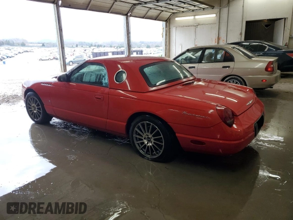 2002 Ford Thunderbird Hardtop Premium with VIN 1FAHP60A32Y102767, listed as a Copart auction lot 86118584 with Not Provided miles and Non Repairable. Bid and sale history available at DreamBid. Image 2.