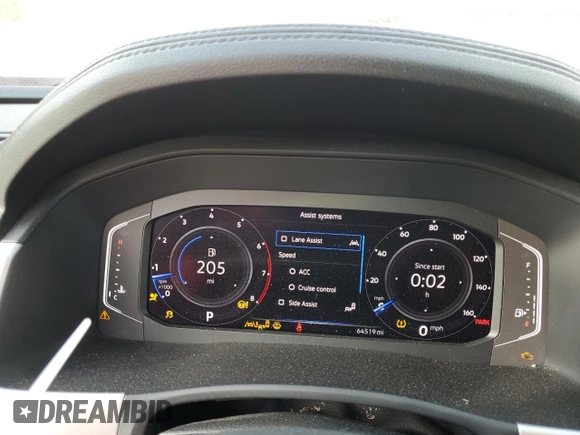 2022 Volkswagen Atlas SEL with VIN 1V2BP2CA2NC504784, listed as a Copart auction lot 79165184 with 64,519 mi miles and Salvage title. Bid and sale history available at DreamBid. Image 9.