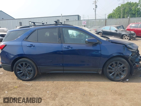 2022 Chevrolet Equinox RS with VIN 3GNAXMEV1NS185324, listed as a IAAI auction lot 42410636 with 44,347 mi miles and . Bid and sale history available at DreamBid. Image 14.