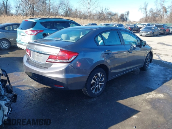 2014 Honda Civic Sedan EX with VIN 2HGFB2F84EH542574, listed as a IAAI auction lot 41427697 with 144,979 mi miles. Bid and sale history available at carsss.com. Image 4.