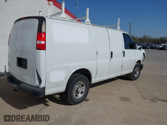 2020 Chevrolet Express Cargo with VIN 1GCWGAFP6L1275225, listed as a IAAI auction lot 41801450 with 122,683 mi miles and . Bid and sale history available at DreamBid. Image 4.