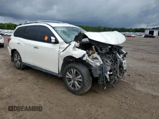 2017 Nissan Pathfinder SL with VIN 5N1DR2MNXHC901682, listed as a Copart auction lot 56647105 with Not provided miles and Salvage title. Bid and sale history available at DreamBid. Image 4.