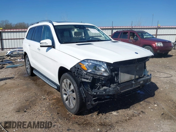 2017 Mercedes-Benz GLS 450 with VIN 4JGDF6EEXHA830879, listed as a IAAI auction lot 41777956 with 96,389 mi miles and . Bid and sale history available at DreamBid. Image 1.