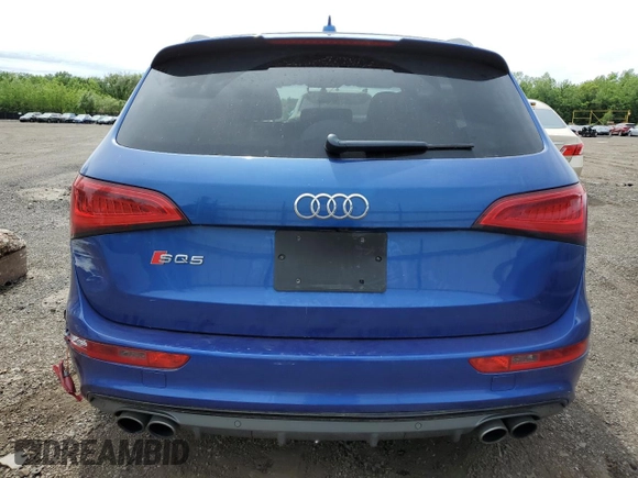 2016 Audi SQ5 Premium Plus with VIN WA1CCAFP6GA031735, listed as a Copart auction lot 58229765 with 47,518 mi miles and Salvage title. Bid and sale history available at DreamBid. Image 6.