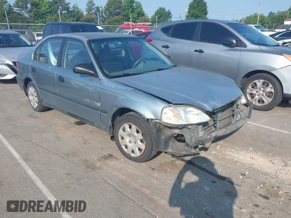 1999 Honda Civic LX z VIN 2HGEJ6670XH566953, wystawiony jako IAAI lot #42390891 z przebiegiem 290 417 mil mil oraz . Historia ofert i sprzedaży dostępna na DreamBid. Obrazek 1.