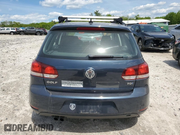 2013 Volkswagen Golf TDI w/Sunroof & Nav z VIN WVWNM7AJ9DW125303, wystawiony jako Copart lot #57137025 z przebiegiem 68 021 mil mil oraz Czysty tytuł • Clean title. Historia ofert i sprzedaży dostępna na DreamBid. Obrazek 6.