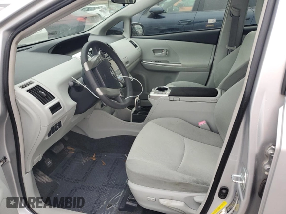 2013 Toyota Prius Two with VIN JTDZN3EU2D3251645, listed as a Copart auction lot 52214065 with 33,069 mi miles and Salvage Title. Bid and sale history available at carsss.com. Image 7.
