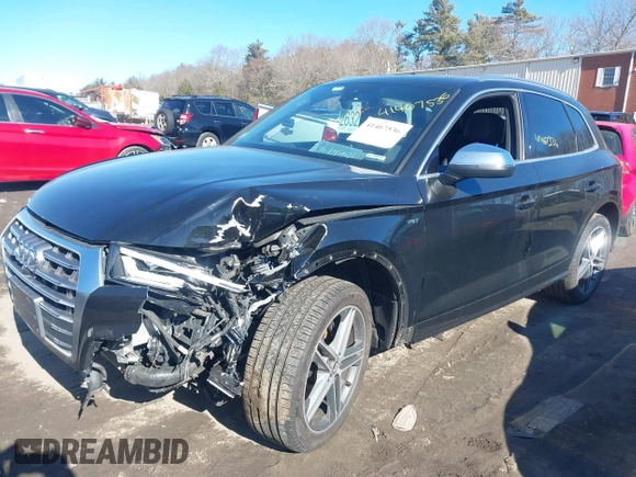 2018 Audi SQ5 Prestige with VIN WA1C4AFY1J2096760, listed as a IAAI auction lot 41467536 with 110,654 mi miles. Bid and sale history available at carsss.com. Image 2.