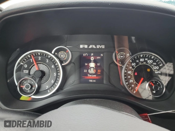 2023 Ram 1500 Tradesman with VIN 1C6RRFGG9PN620482, listed as a IAAI auction lot 42796098 with 146 mi miles and . Bid and sale history available at DreamBid. Image 7.