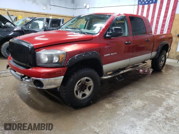 2006 Dodge 1500 SLT with VIN 3D7KS19D36G184729, listed as a Copart auction lot 52137315 with 177,122 mi miles and Clean Title. Bid and sale history available at carsss.com. Image 1.