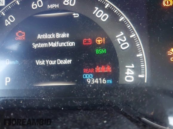 2019 Toyota RAV4 Limited with VIN JTMN1RFV5KD506624, listed as a IAAI auction lot 41657432 with 93,416 mi miles. Bid and sale history available at carsss.com. Image 7.