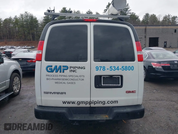 2019 GMC Savana Cargo z VIN 1GTW7AFG9K1154896, wystawiony jako IAAI lot #41761872 z przebiegiem 183 541 mil mil oraz . Historia ofert i sprzedaży dostępna na DreamBid. Obrazek 16.