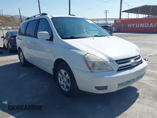 2006 Kia Sedona LX with VIN KNDMB233966089490, listed as a IAAI auction lot 42624499 with 262,626 mi miles and . Bid and sale history available at DreamBid. Image 1.