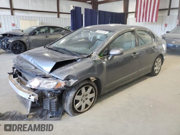2011 Honda Civic LX with VIN 19XFA1F54BE007608, listed as a Copart auction lot 53515145 with 48,194 mi miles and Salvage Title. Bid and sale history available at DreamBid. Image 1.