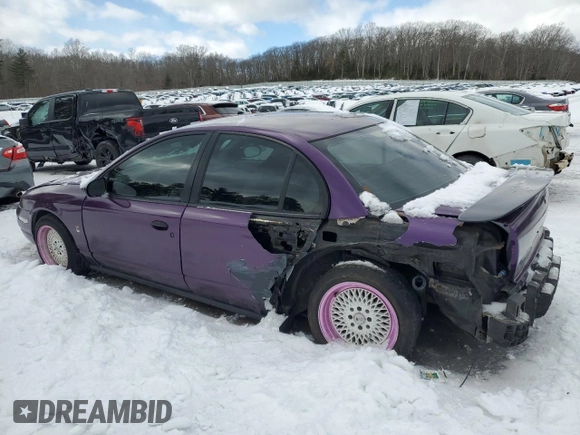2000 Saturn SL with VIN 1G8ZF5281YZ262214, listed as a Copart auction lot 45200305 with 127,304 mi miles and Clean Title. Bid and sale history available at carsss.com. Image 2.
