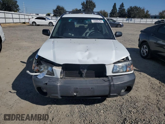 2003 Subaru Forester X with VIN JF1SG63643H728374, listed as a Copart auction lot 72095704 with 204,520 mi miles and Salvage Title. Bid and sale history available at carsss.com. Image 5.
