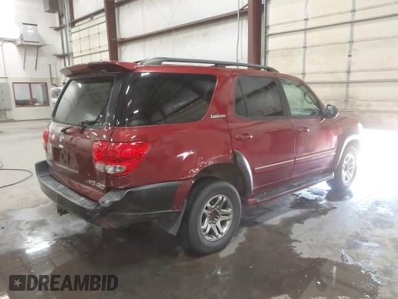 2007 Toyota Sequoia Limited with VIN 5TDBT48A27S283299, listed as a IAAI auction lot 42169924 with 220,767 mi miles and . Bid and sale history available at DreamBid. Image 4.