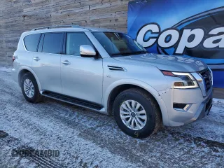 2022 Nissan Armada SV with VIN JN8AY2AD3N9678372, listed as a Copart auction lot 46269275 with 65,113 mi miles and Clean Title. Bid and sale history available at carsss.com. Image 4.